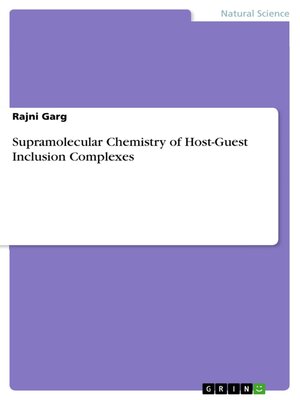 cover image of Supramolecular Chemistry of Host-Guest Inclusion Complexes